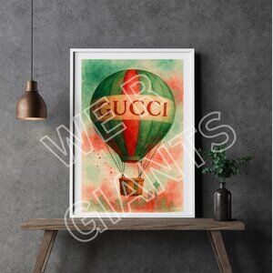 Luxury Gucci Hot Air Balloon 24x36 Art Print